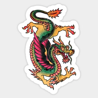 OldSalt American Traditional Dragon Sticker